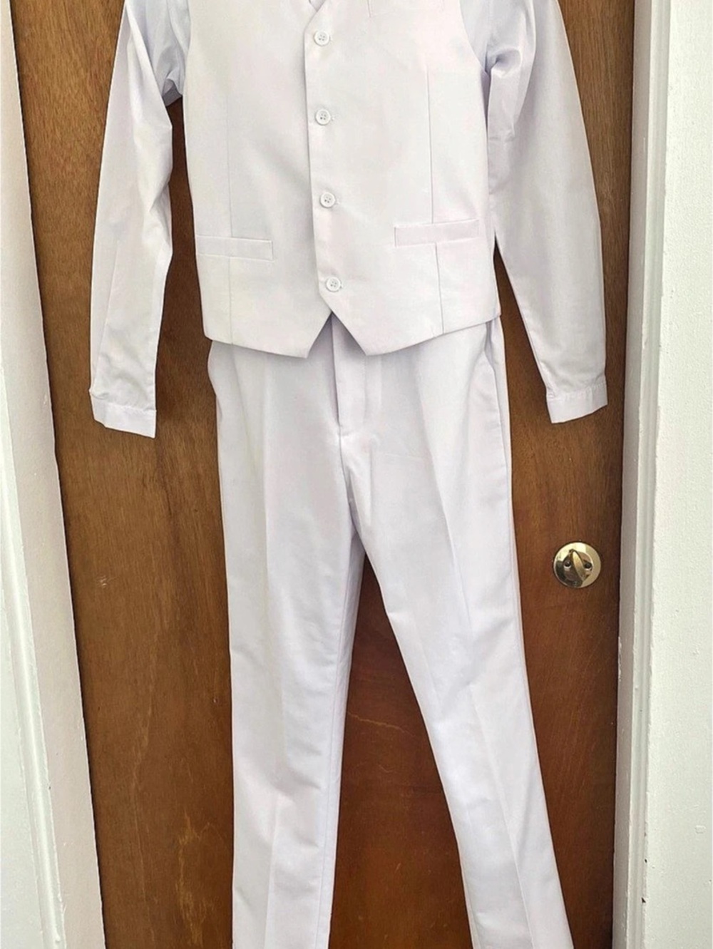 Boys 16Y White Formal Suit Set Like New